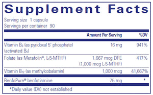MethylAssist by Pure Encapsulations Supplement Facts