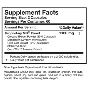 Microbinate by Researched Nutritionals Supplement Facts