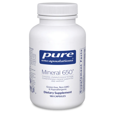 Mineral 650 without Copper and Iron by Pure Encapsulations
