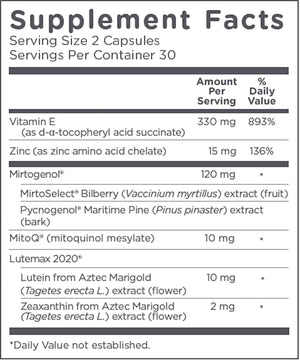 MitoQ Eye by MitoQ Supplement Facts