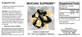Mucuna Supreme by Supreme Nutrition Supplement Facts
