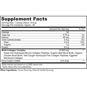 Multi Collagen Peptides by Codeage Supplement Facts