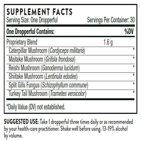 Myco-Immune by Thorne Supplement Facts