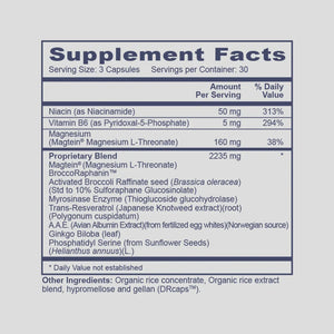 Neuro Nutrients by Professional Health Products Supplement Facts