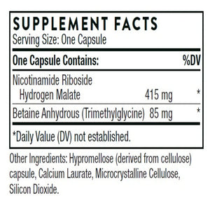 NiaCel 400 by Thorne Supplement Facts