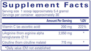 Nitric Oxide Support by Pure Encapsulations Supplement Facts
