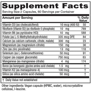 OsteoBlend by Vitanica Supplement Facts