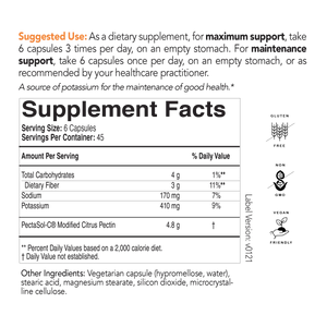 PectaSol-C Capsules by Researched Nutritionals Supplement Facts