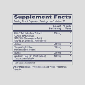 Phase 2.5 Bile Support by Professional Health Products Supplement Facts