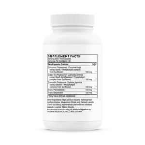 PolyResveratrol-SR by Thorne Bottle Supplement Facts