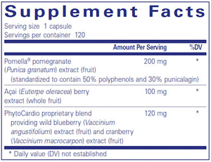 Pomegranate Plus by Pure Encapsulations Supplement Facts