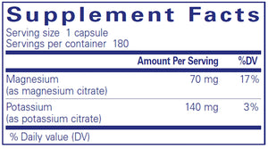 Potassium Magnesium (Citrate) by Pure Encapsulations Supplement Facts