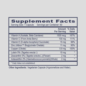 Pro Eyecare by Professional Health Products Supplement Facts
