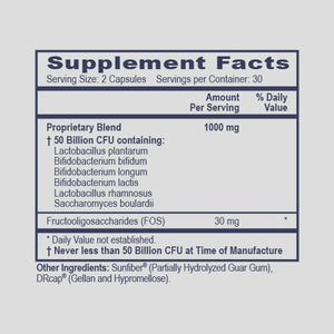 Pro Flora Max Plus by PHP/MethylGenetic Nutrition Supplement Facts