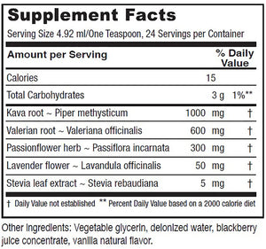 Quick Calm Tonic by Vitanica Supplement Facts