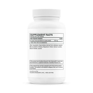 R-Lipoic Acid by Thorne Bottle Supplement Facts