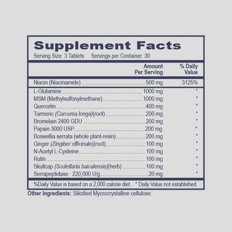 STOP by Professional Health Products Supplement Facts
