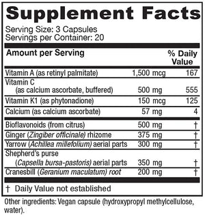 Slow Flow by Vitanica Supplement Facts