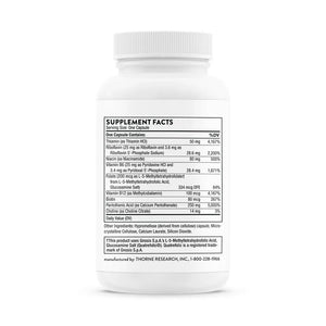 Stress B-Complex by Thorne Bottle Supplement Facts