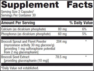 SulforaClear by Metagenics Supplement Facts