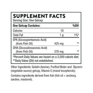 Super EPA by Thorne Supplement Facts