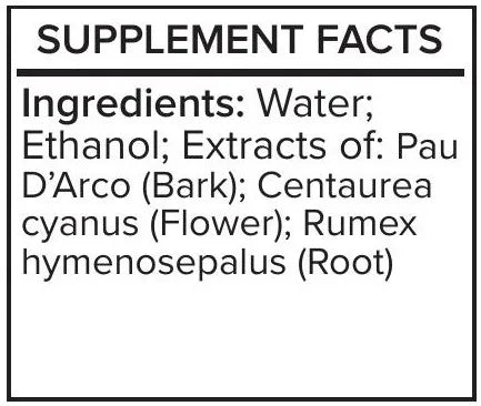 TR Tai-Ra-Chi 1 oz by Systemic Formulas Supplement Facts