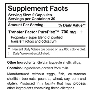 Transfer Factor Sensitive by Researched Nutritionals Supplement Facts