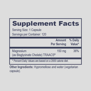 True Chelate Magnesium by Professional Health Products Supplement Facts