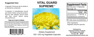 Vital Guard Supreme by Supreme Nutrition Supplement Facts