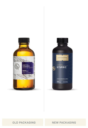 Vitamin C by Quicksilver Scientific Old vs New Bottle Comparison