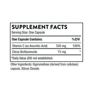 Vitamin C with Flavonoids by Thorne Supplement Facts