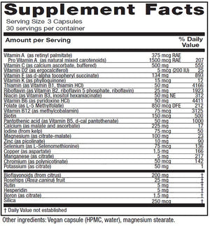 Women's Symmetry by Vitanica Supplement Facts
