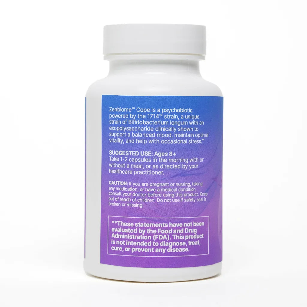 ZenBiome Cope by Microbiome Labs Supplement Facts